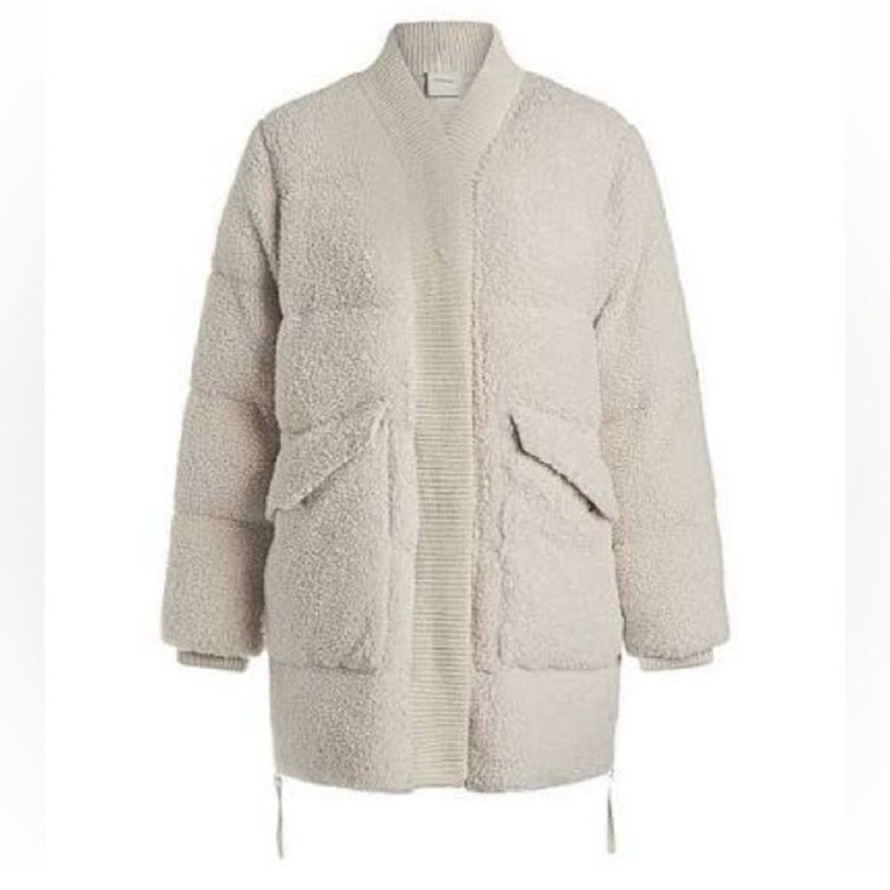 Varley Wynn Cream Puffer Coat